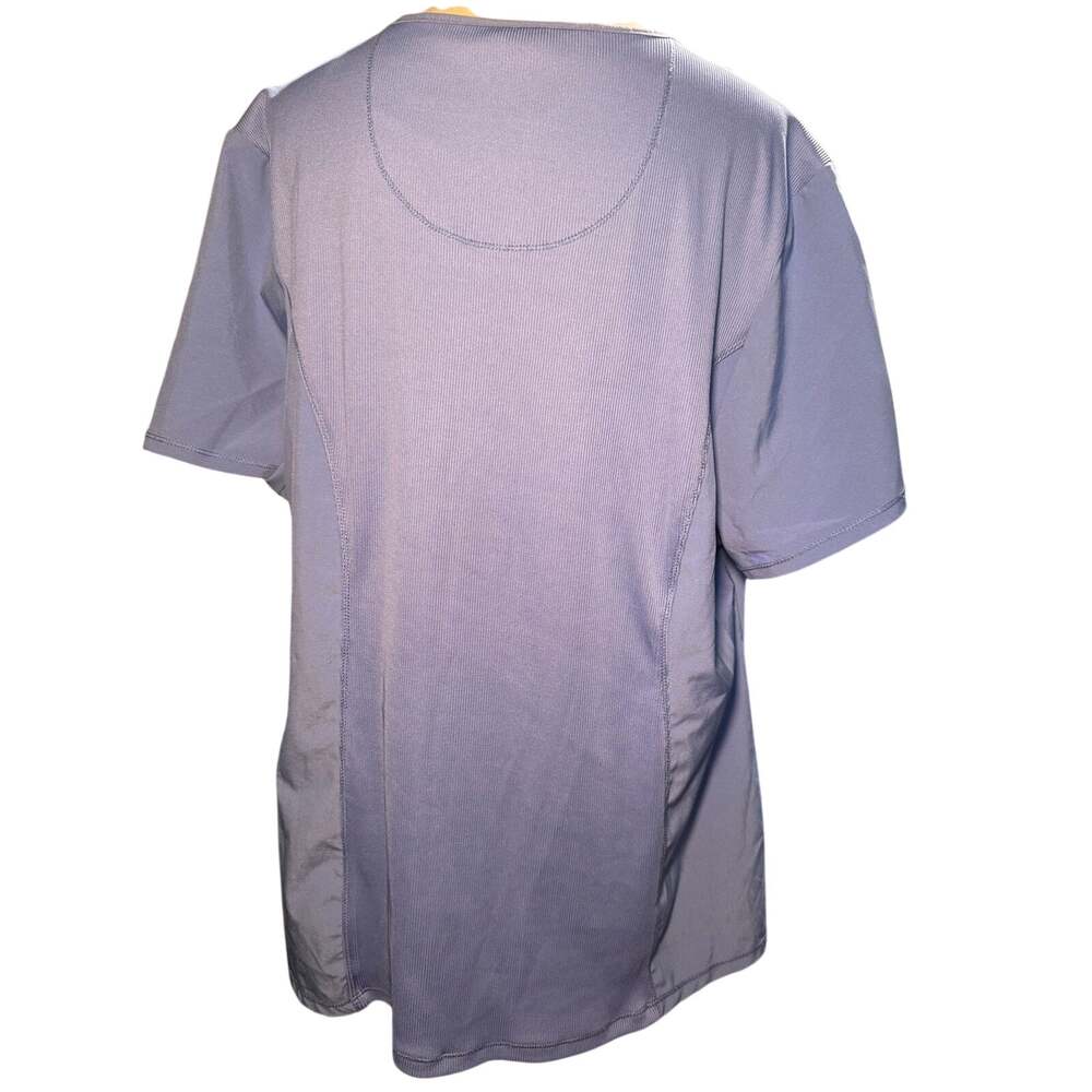 Cherokee Infinity Round Neck Scrub Top, Ciel Blue, Women's Plus Size 2XL - Picture 7 of 9